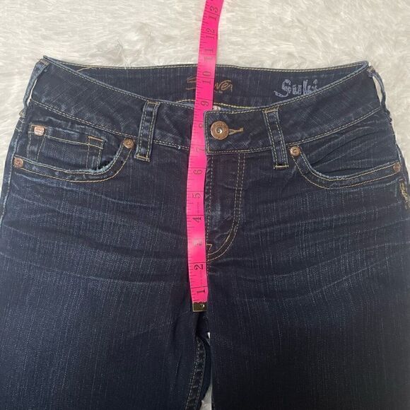 Silver Jeans Suki Bootcut Womens Jeans Size 28x32 Dark Wash Blue Denim - Picture 6 of 9